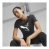 Puma Ess Logo Power T-Shirt Donna Ragazza Girocollo Mezza Manica Corta