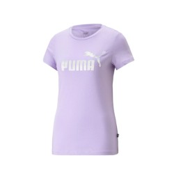 Puma T-Shirt Donna Ragazza Maglietta Mezza Manica Corta Girocollo Cotone