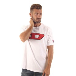 DIESEL Just Division T-Shirt Uomo Ragazzo Cotone Mezza Manica Corta