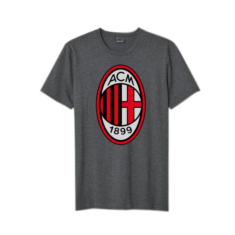 MILAN T-SHIRT UOMO RAGAZZO MEZZA MANICA CORTA COTONE