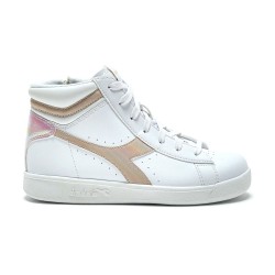 Diadora P High Girl GS SCARPA Sportiva Donna Ragazza Ginnastica Pelle