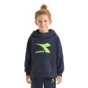 Diadora JB Hoodie Neon Felpa Cappuccio Bimbo Bambino