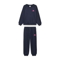 Diadora JG Tracksuit Gloss Tuta Bimba Bambina Girocollo