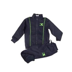 Diadora Tuta Bimbo Bambino Acetato Zip Intera