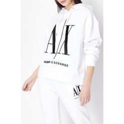 Armani Exchange Felpa Cappuccio Donna Ragazza