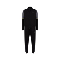 EA7 Emporio Armani Tuta Zip Intera Uomo Ragazzo Cotone Felpato